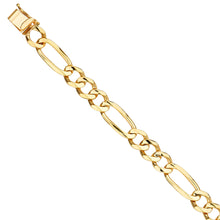 Load image into Gallery viewer, 14K Yellow FIGARO LINK BRACELET