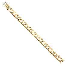 Load image into Gallery viewer, 14K Yellow NUGGET CUBAN LINK BRACELET