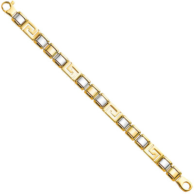 14K Twotone Men's Bracelet