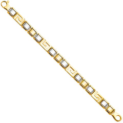 14K Twotone Men's Bracelet