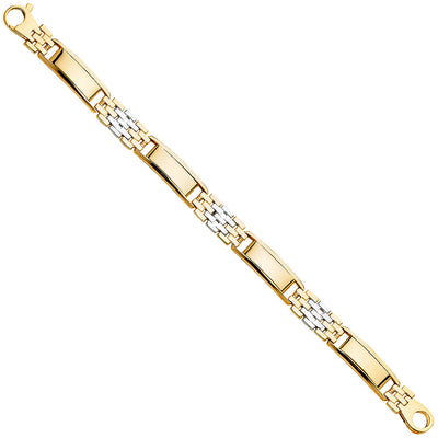 14K Twotone Men's Bracelet