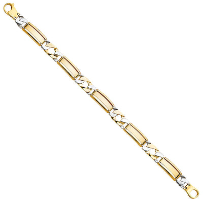 14K Twotone Men's Bracelet