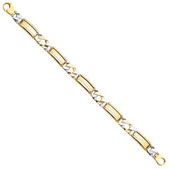 14K Twotone Men's Bracelet