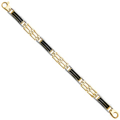 14K Twotone Men's Bracelet