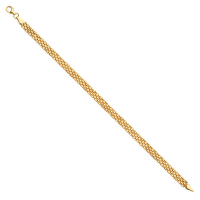 14K Yellow Fancy Bracelet