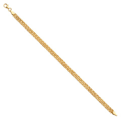 14K Yellow Fancy Bracelet