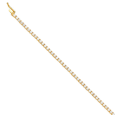 14K Yellow Tennis Bracelet