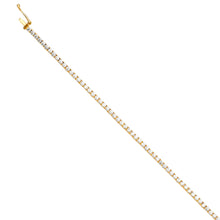 Load image into Gallery viewer, 14K Yellow Tennis Bracelet