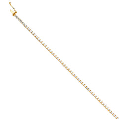 14K Yellow Tennis Bracelet