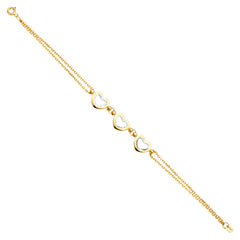 14K Yellow Light Chain Bracelet