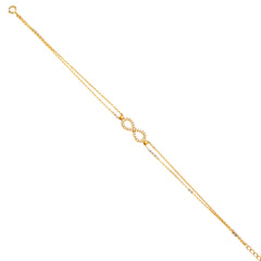 14K Yellow Light Chain Bracelet