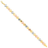 14K Tricolorolor Bracelet