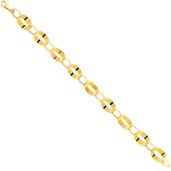 14K Yellow Light Fancy Hollow Bracelet