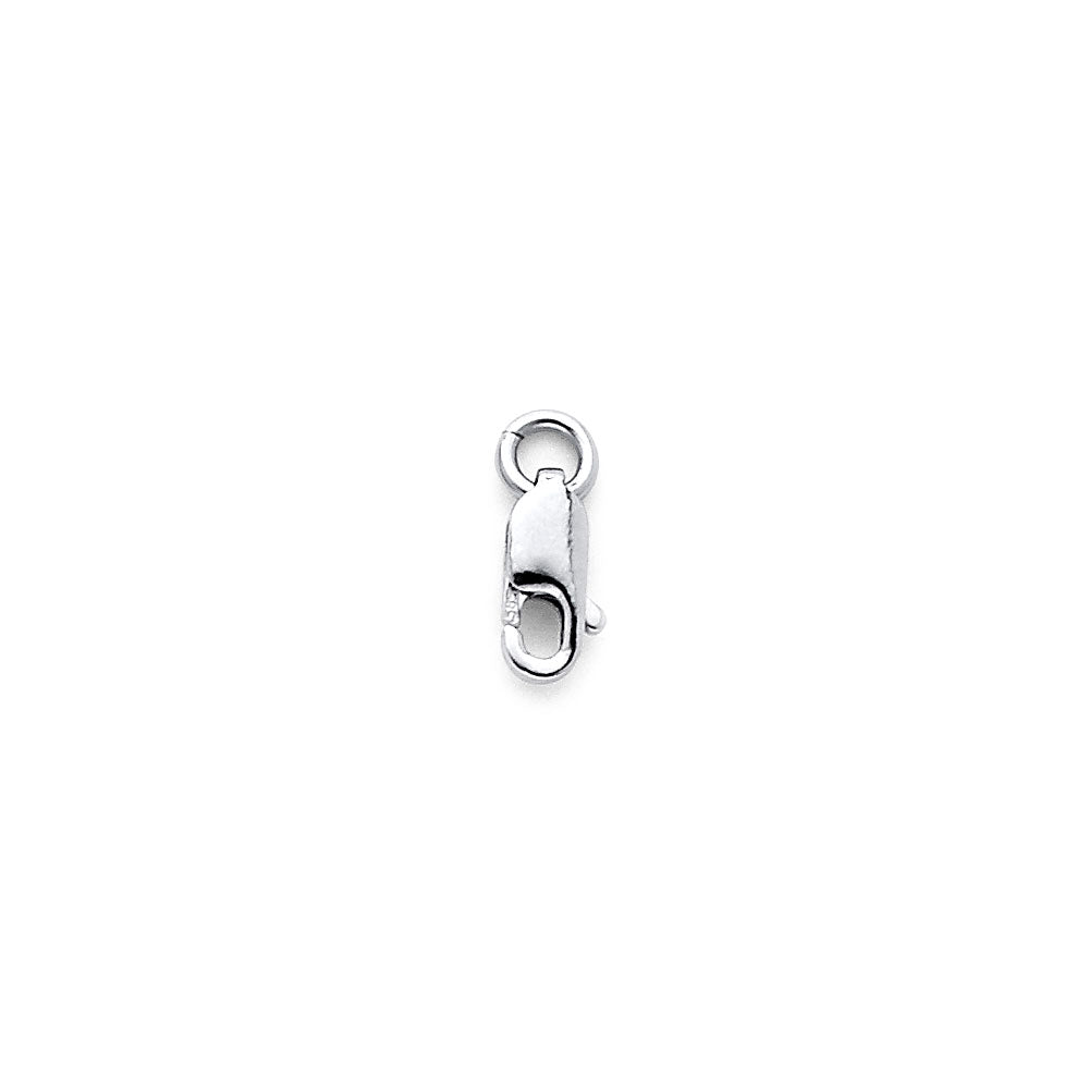 14K White Lobster Lock 000.3grams