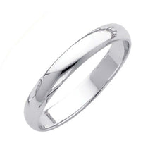 Load image into Gallery viewer, 14K White Gold Polished 3mm Plain Regular Fit Wedding Band