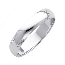 Load image into Gallery viewer, 14K White Gold Polished 4mm Plain Regular Fit Wedding Band