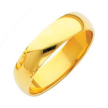 Load image into Gallery viewer, 14K Yellow Gold Polished 5mm Plain Regular Fit Wedding Band