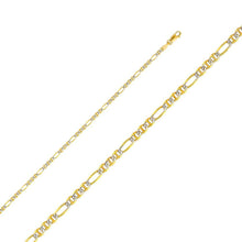 Load image into Gallery viewer, 14K Yellow Gold 2.5mm Lobster Ficoriucci Assorted WP Link Chain With Spring Clasp Closure