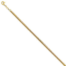 Load image into Gallery viewer, 14K Yellow Gold 3.3mm Franco RD Regular Link Chain With Spring Clasp Closure