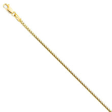 Load image into Gallery viewer, 14K Yellow Gold 1.6mm Franco RD Regular Link Chain With Spring Clasp Closure