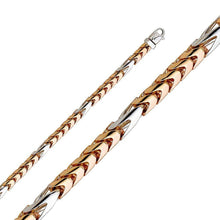 Load image into Gallery viewer, 14K 3C Gold 6.1mm Lobster Handmade Link Chain With Spring Clasp Closure - silverdepot