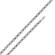 Load image into Gallery viewer, 14K Yellow Gold 2.7mm Lobster 8 Side Diamond Cut Hollow Wheat Polished Chain With Spring Clasp Closure