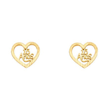 Load image into Gallery viewer, 14K Yellow Gold 10mm 15 Years Post Earrings