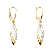 Load image into Gallery viewer, 14K Two Tone Gold Teardrop Assorted Earrings