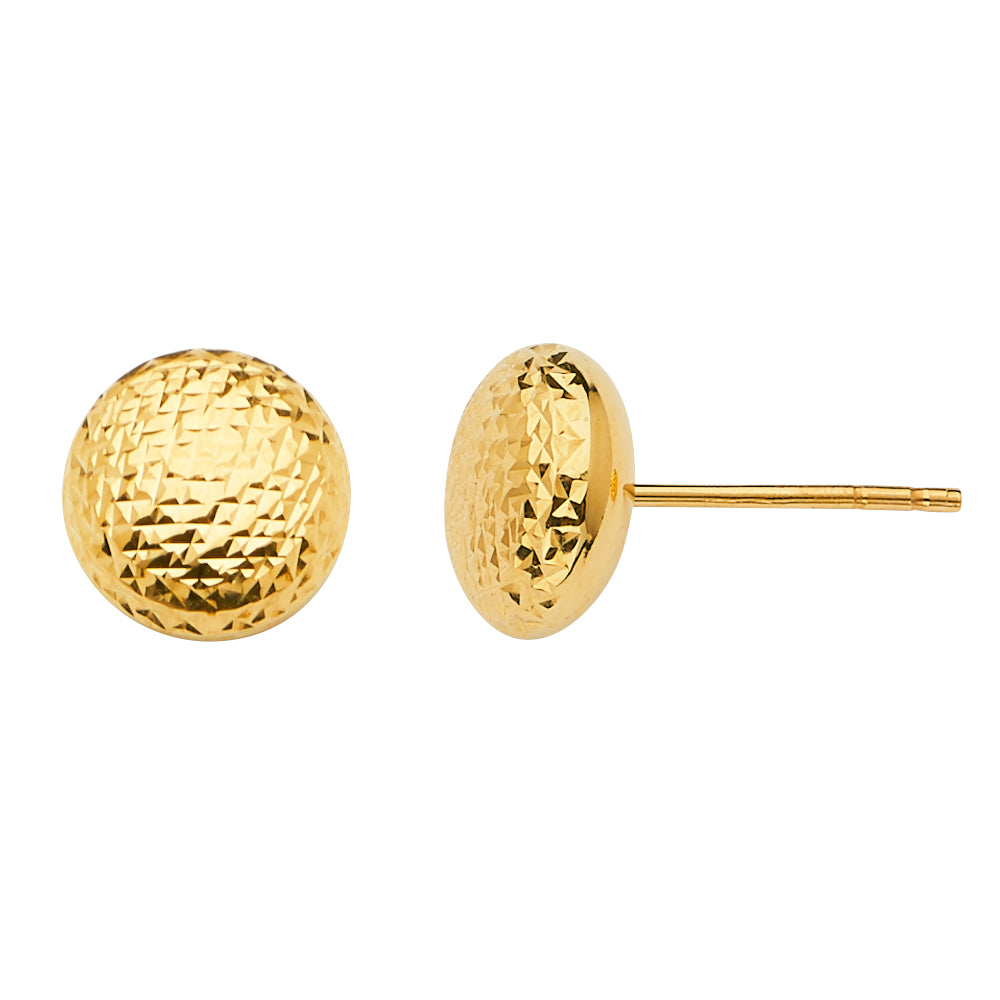 14K Yellow Gold Assorted Earrings With Push Back