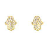 14k Yellow Gold Assorted Earrings With Push Back