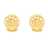 14k Yellow Gold Assorted Earrings With Push Back
