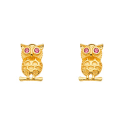 14k Yellow Gold Assorted Earrings With Push Back