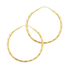 Load image into Gallery viewer, 14k Yellow Gold 1.5mm Hoop Earrings