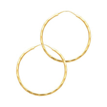 Load image into Gallery viewer, 14k Yellow Gold 1.5mm Hoop Earrings