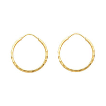 Load image into Gallery viewer, 14k Yellow Gold 1.5mm Hoop Earrings