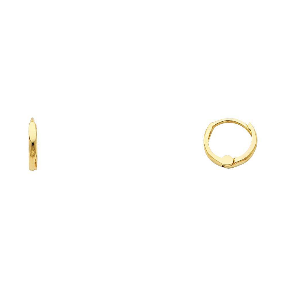 14K Yellow Gold 1.5mm Huggies Earrings