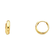 Load image into Gallery viewer, 14K Yellow Gold 3mm Huggies Earrings