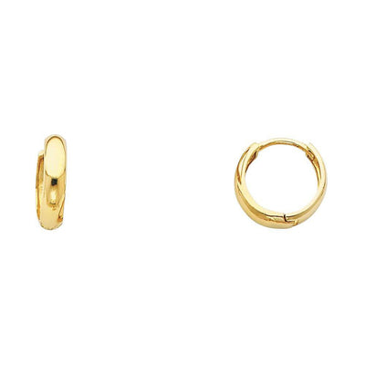 14K Yellow Gold 3mm Huggies Earrings