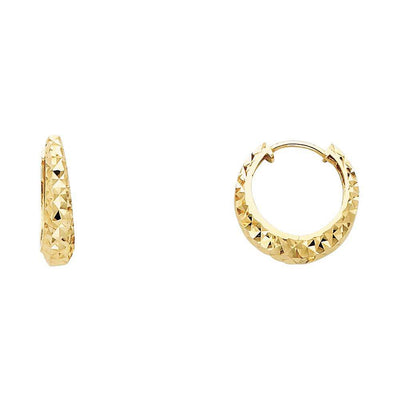 14K Yellow Gold 3mm Huggies Earrings