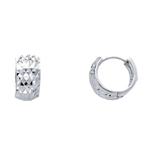 Load image into Gallery viewer, 14K White Gold 7mm Huggies Earrings