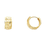 14K Yellow Gold 7mm Huggies Earrings