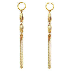 14K Yellow Gold Hanging Earrings