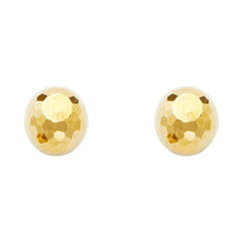 Load image into Gallery viewer, 14K Yellow Gold 9mm Disco Ball Earrings With Push Back