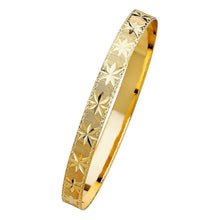Load image into Gallery viewer, 14K Yellow Gold 8mm Solid Bangle