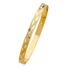 Load image into Gallery viewer, 14K Yellow Gold 6mm Solid Bangle