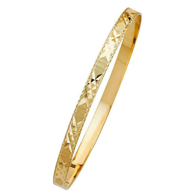 14K Yellow Gold 5mm Solid Bangle