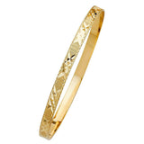 14K Yellow Gold 5mm Solid Bangle