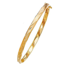 Load image into Gallery viewer, 14K Yellow Gold 5mm Flexible Bangle