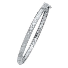 Load image into Gallery viewer, 14K White Gold 5mm Flexible Bangle