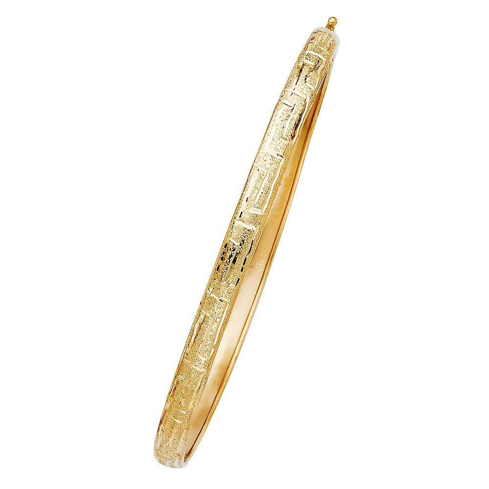 14K Yellow Gold 5mm Flexible Bangle